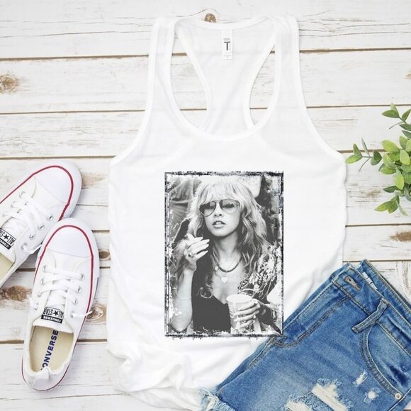 Vintage Stevie Nicks Tee, Stevie Nicks, Stevie Nicks Shirt, Stevie Nicks Tank 91 - Picture 3 of 5